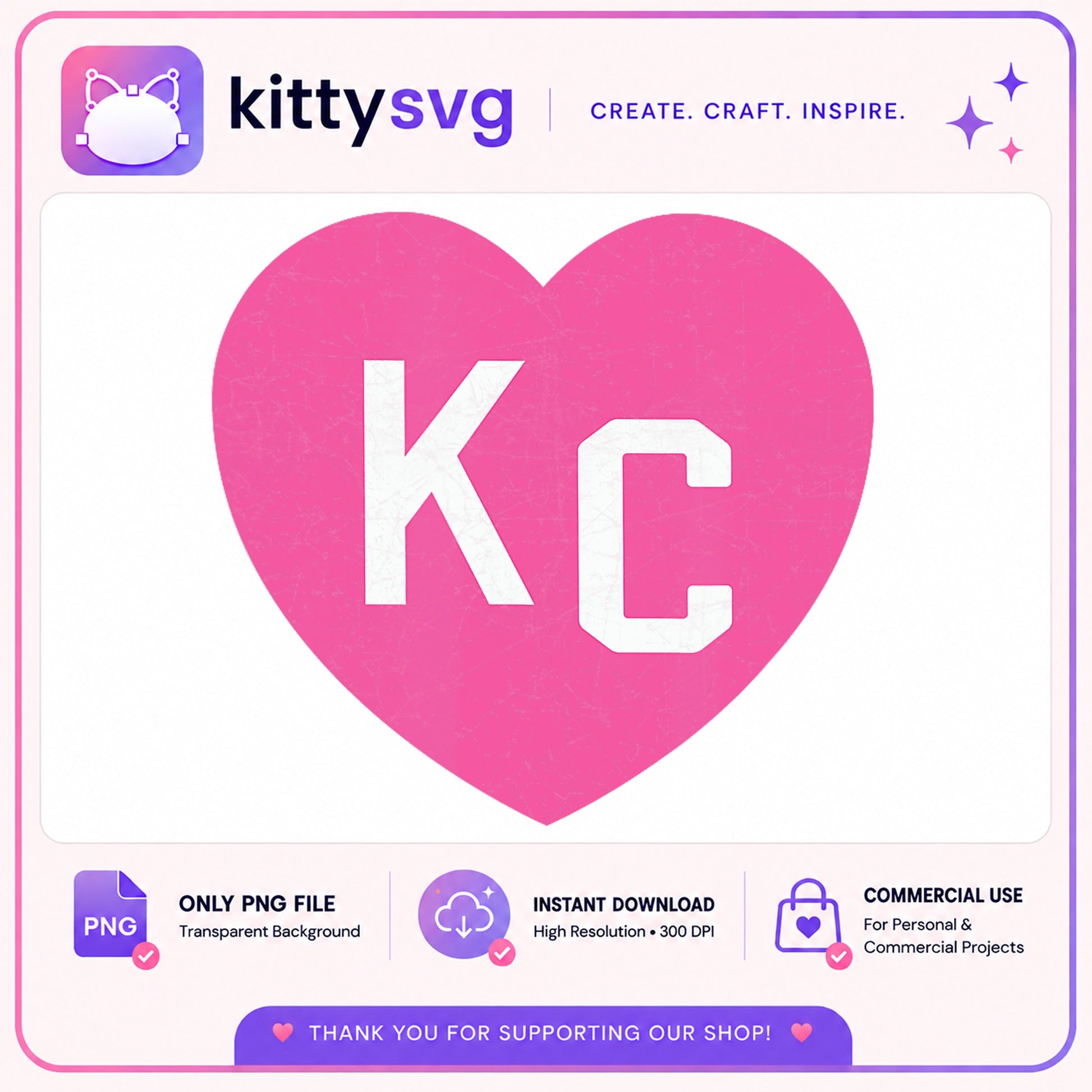 KC Heart PNG, Kansas City Love PNG, Football Heart PNG