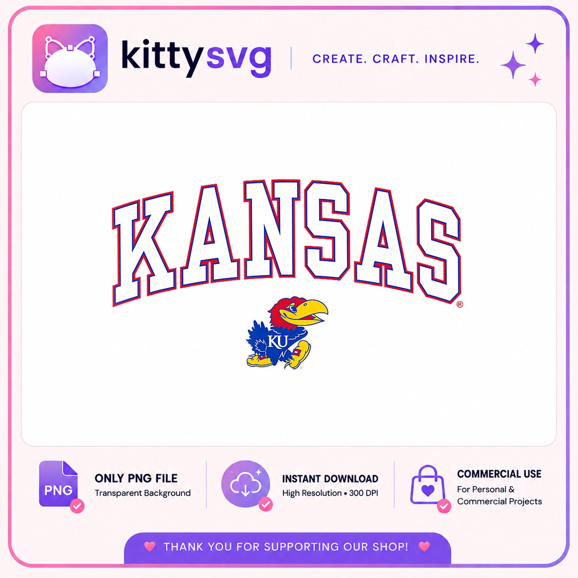 Kansas Jayhawks PNG, KU Jayhawks Logo PNG, Kansas Shirt PNG