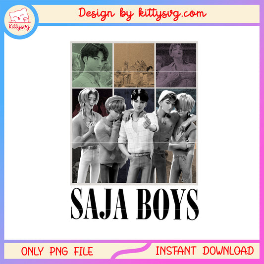 Kpop concert saja boys band png, kpop demon saja boys png