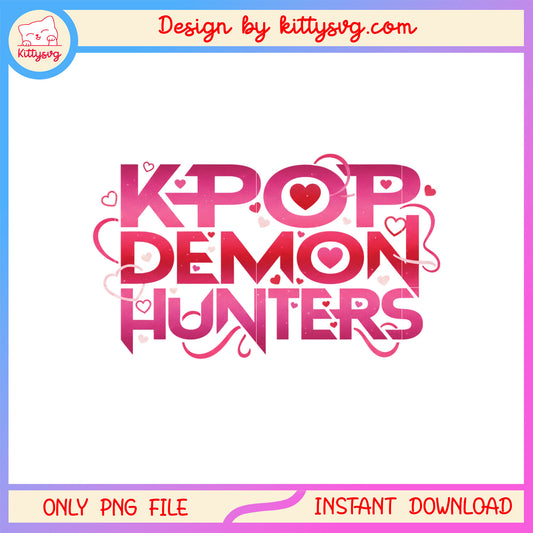 Kpop demon hunter pink valentine day  png,  kpop demon hunters png