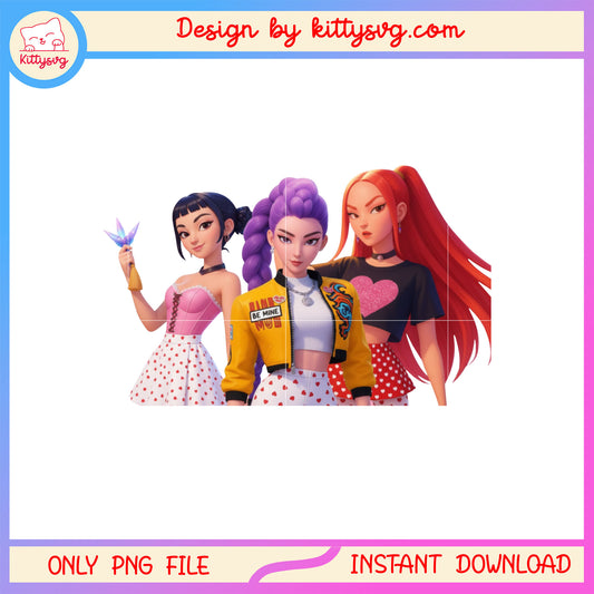 Kpop demon hunters character valentine png,  kpop demon hunters png