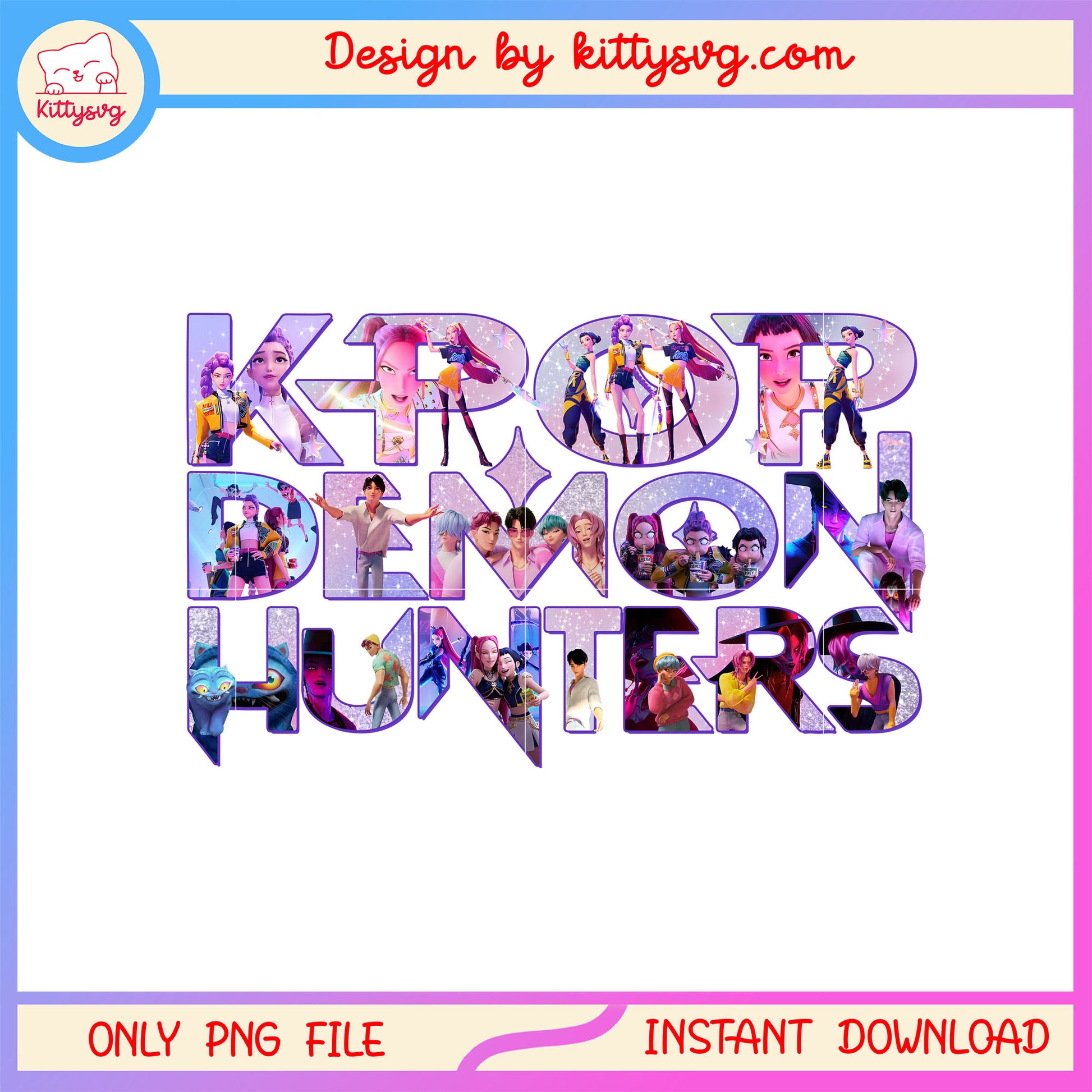 Kpop demon hunters custom name png, kpop demon hunters kpop group png