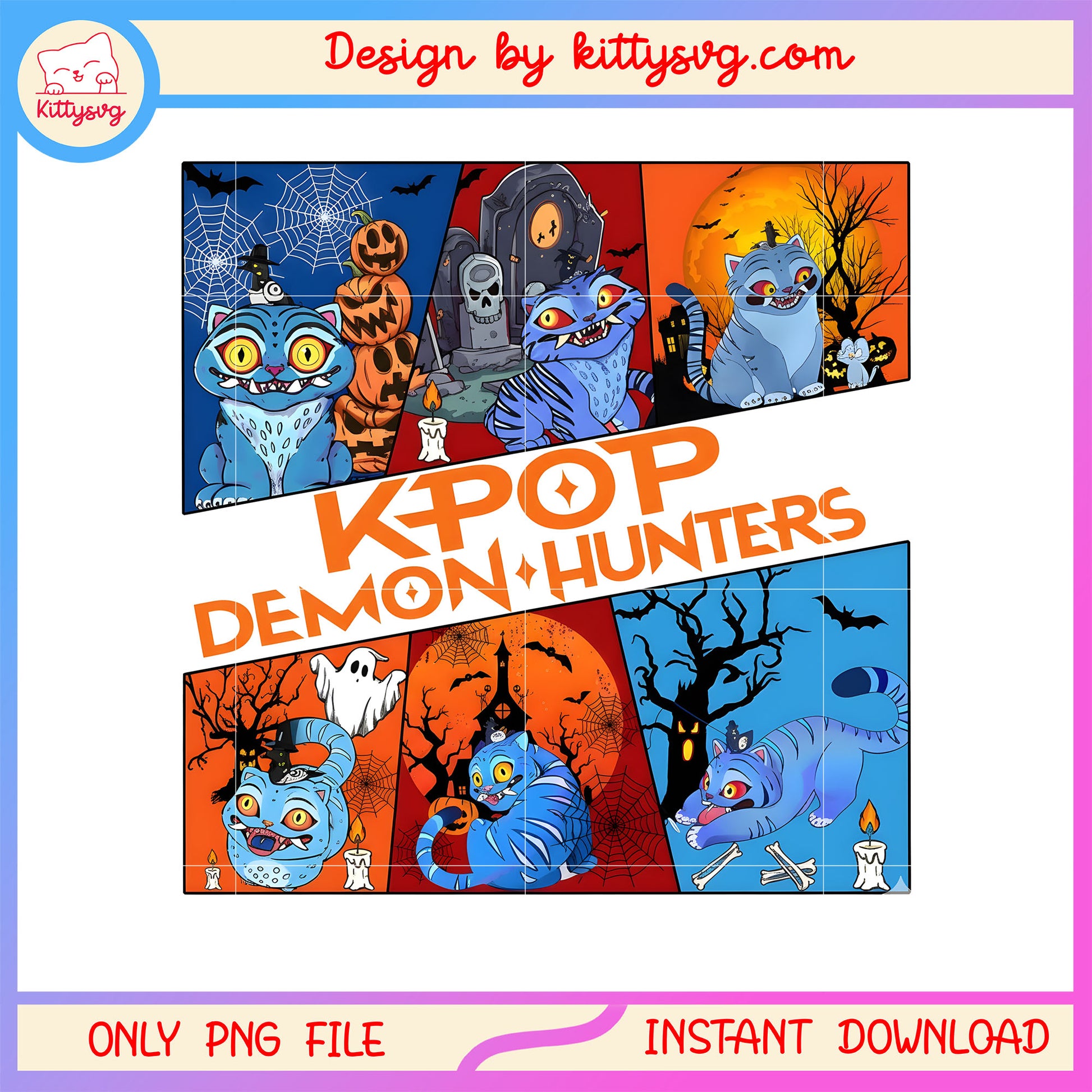 Kpop demon hunters derpy tiger halloween png, kpop demon png