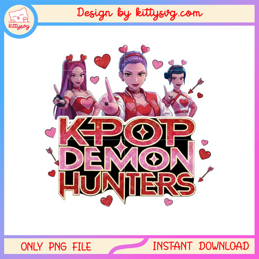 Kpop demon hunter seductive red valentine png,  kpop demon hunters png