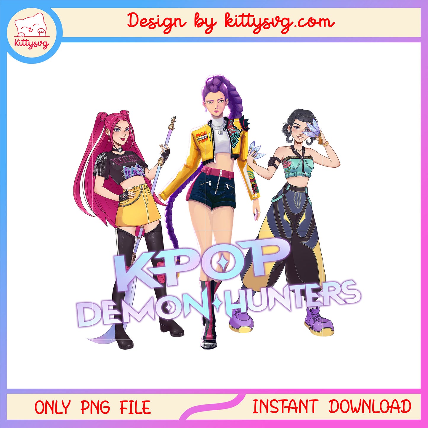 Kpop demon hunters fanart png, kpop-demon-hunters png