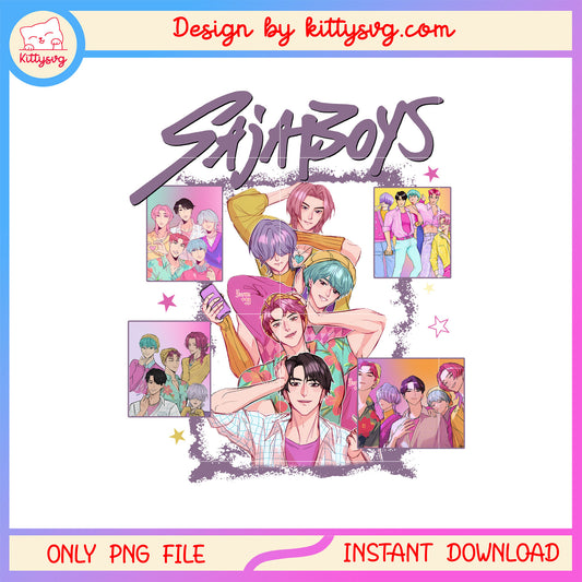 Kpop demon hunters saja boys members png, the saja boys png