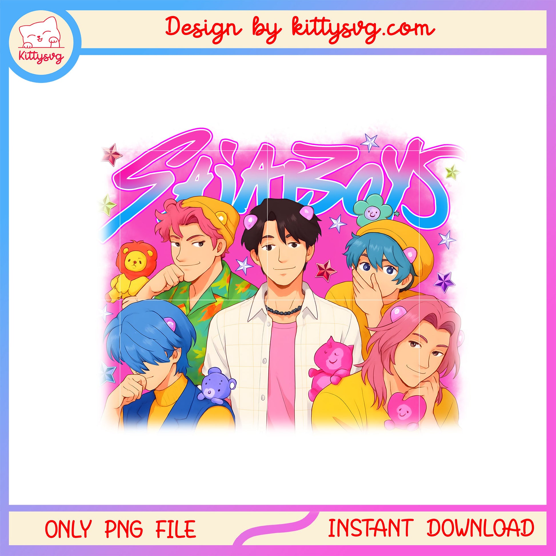 Kpop demon hunters saja boys picture png, saja boys group png