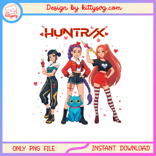 Kpop demon hunter sticker valentine png,  kpop demon hunters png