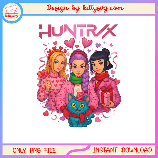 Kpop demon hunters warm valentine png,  kpop demon hunters png