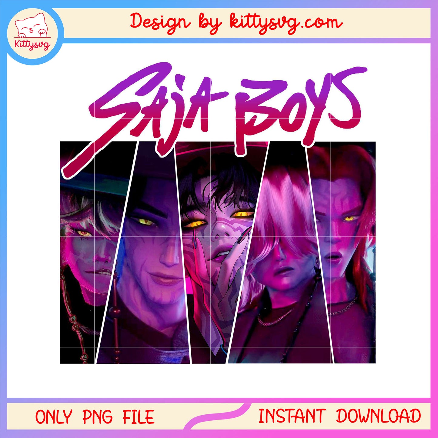 Kpop demon saja boys characters png, kpop demon hunters saja boys png