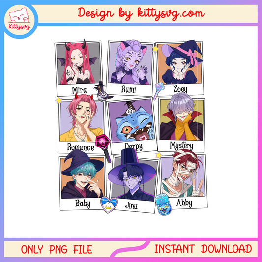 Kpop demons hunters happy hallloween png, kpop demon hunter png