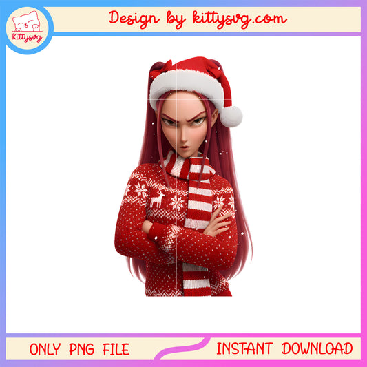 Kpop hunters huntrix mira christmas png, christmas day png