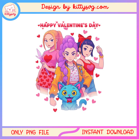 Kpop huntrix special force valentine  png,  kpop demon hunters png