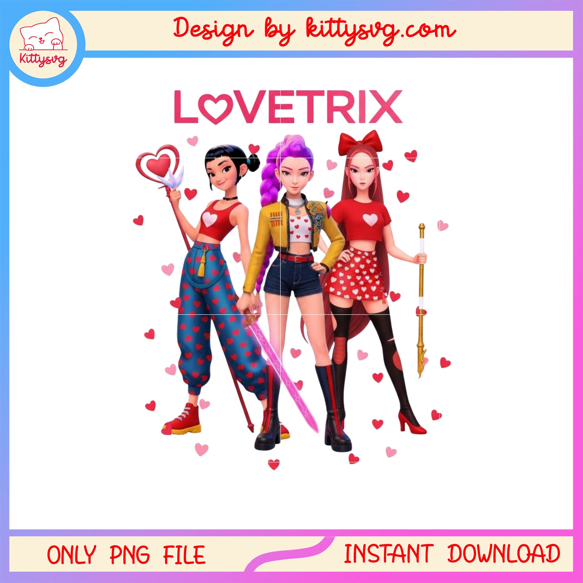 Kpop rix is ​​charming valentine png,  kpop demon hunters png