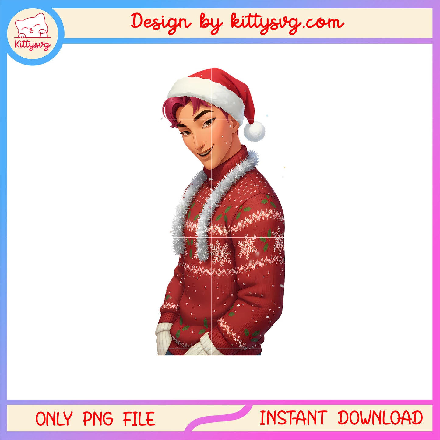 Kpop saja boys abby christmas sanat hat png, abby saja boys png