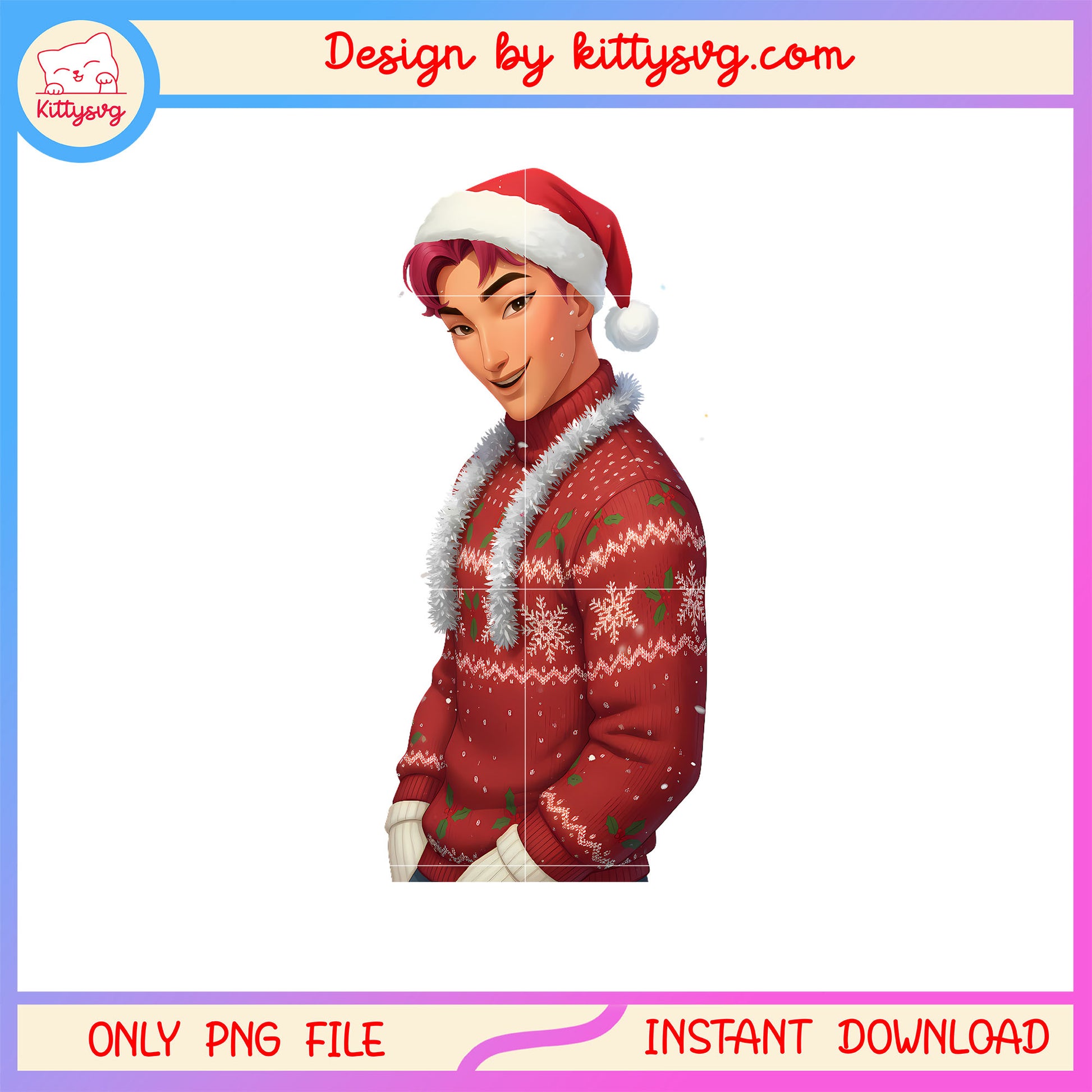 Kpop saja boys abby christmas sanat hat png, abby saja boys png