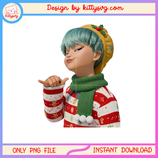 Kpop saja boys baby merry christmas clipart png, saja boys baby png