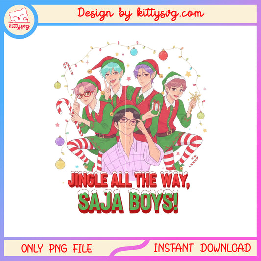Kpop saja boys jingle all the way png, demon hunters saja boys png