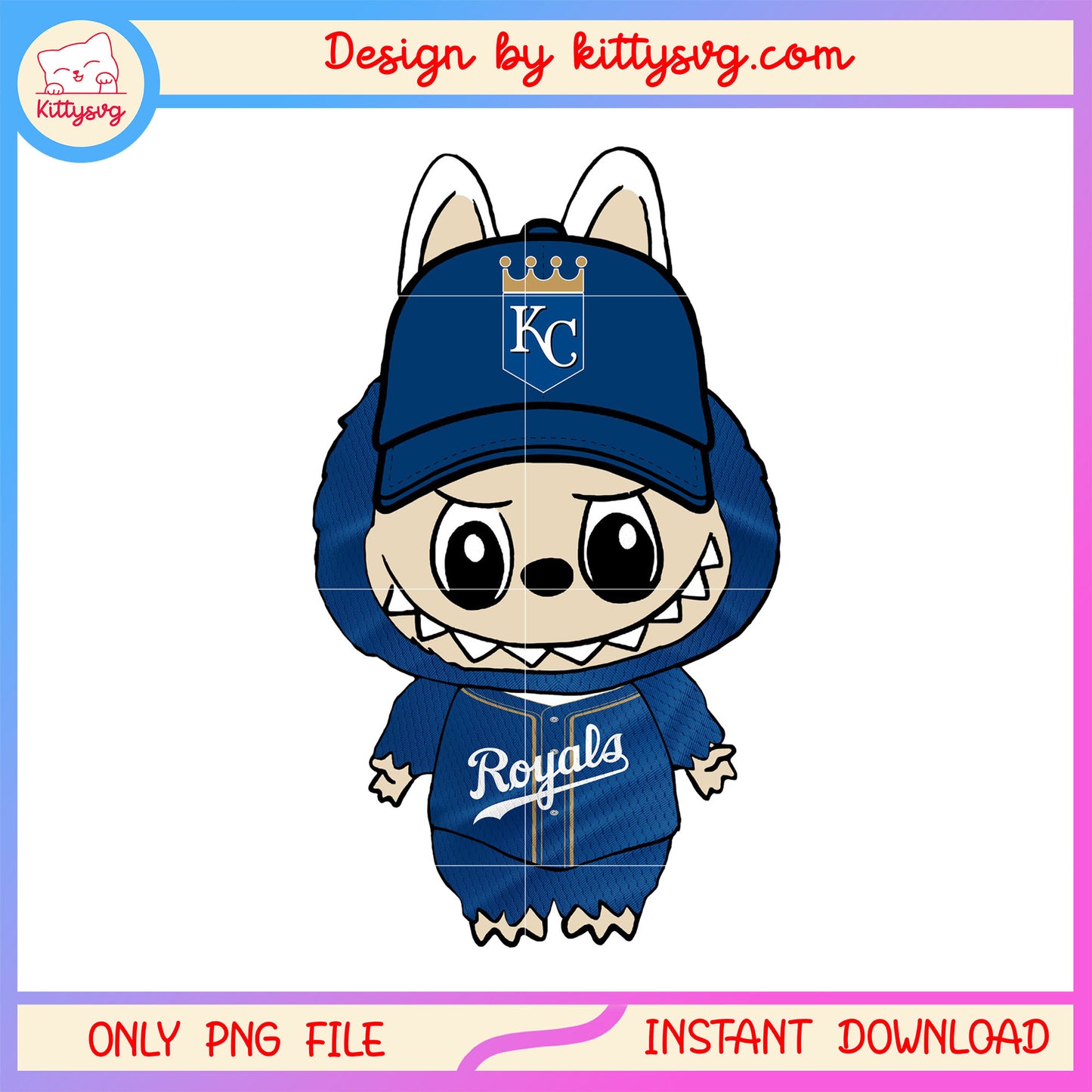 Labubu kansas city royals doll clothes png, rugby ball png