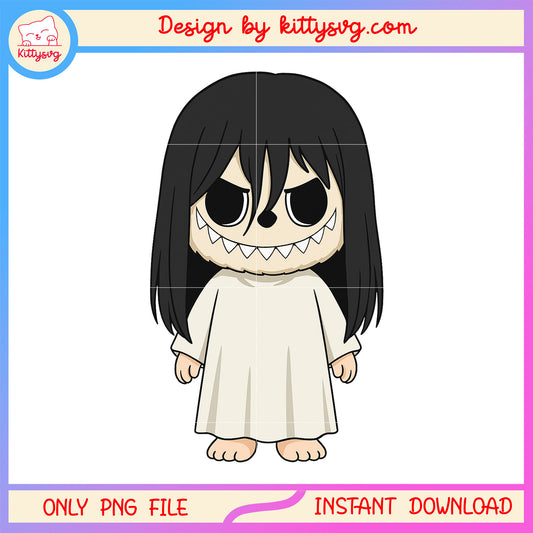 Labubu outfits ghost doll clothes design png, japanese ghost png