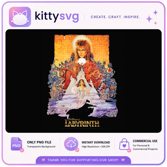 Labyrinth Movie Poster PNG, Jim Henson Labyrinth PNG, David Bowie PNG