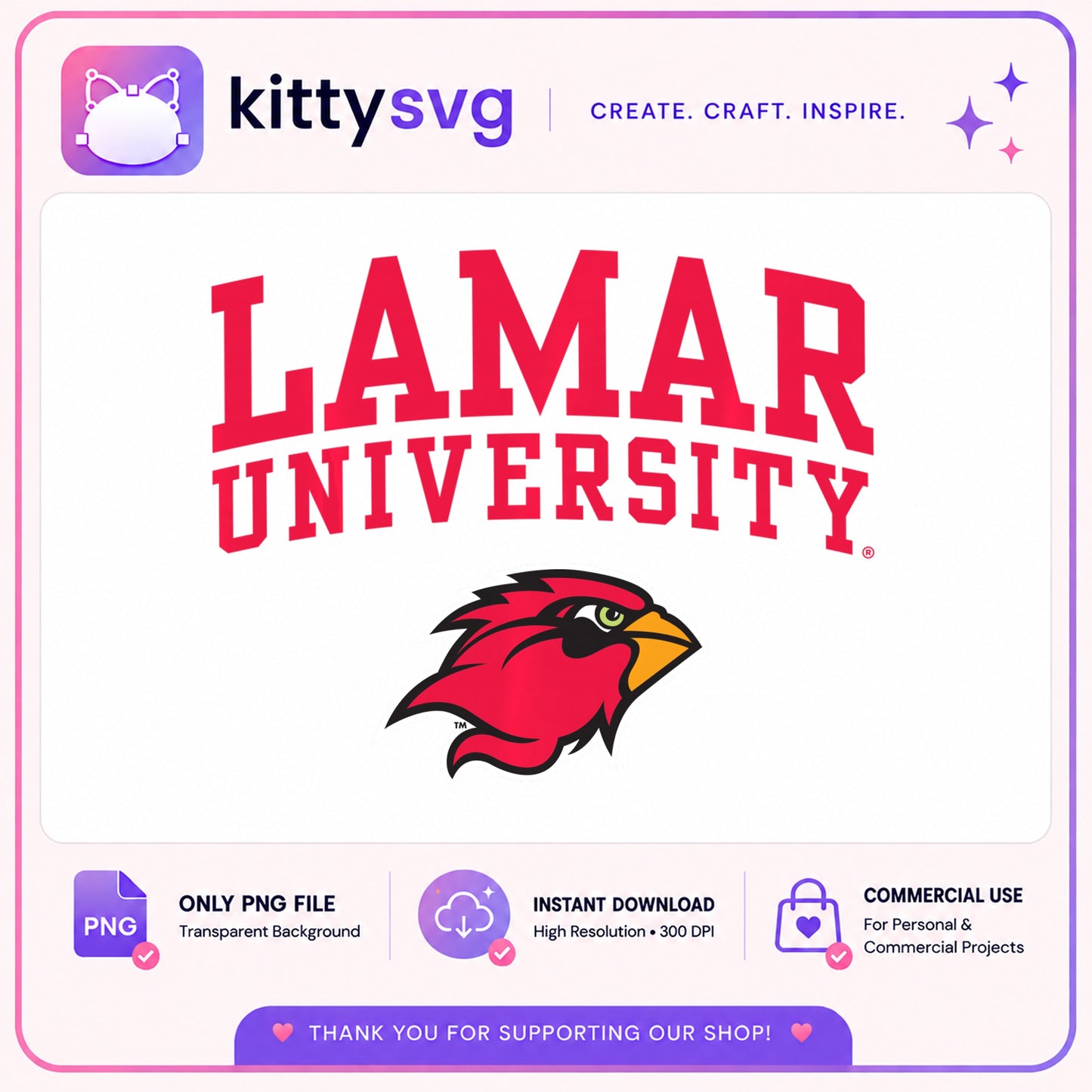 Lamar University Cardinals PNG, College Mascot PNG, Big Red PNG