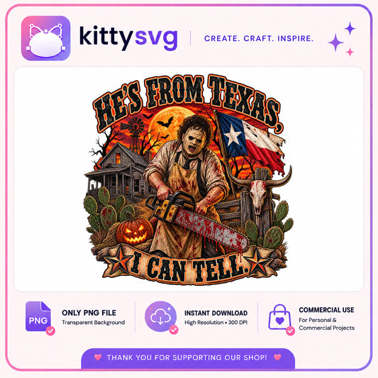 Leatherface Hes From Texas PNG, Horror Halloween PNG, Chainsaw PNG
