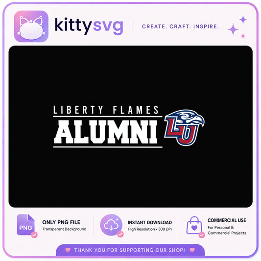 Liberty Flames Alumni PNG, Liberty University PNG, LU PNG