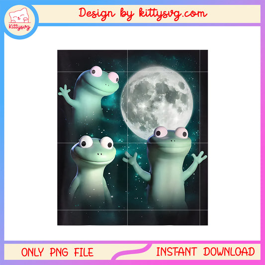 Lizard lizard lizard moon design png, lizard frog png, trending png