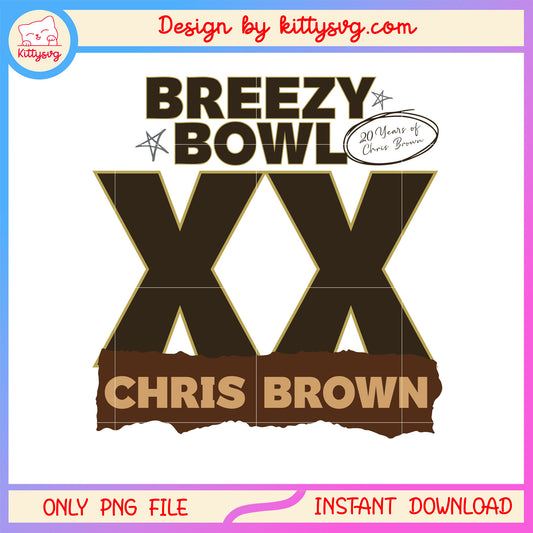 Logo breezy bowl chris brown xx png, chris brown allbums​ png