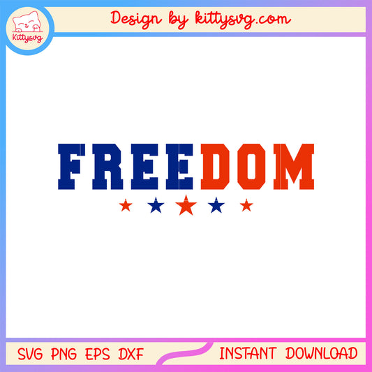 Logo freedom american design svg, freedoms in america​ svg