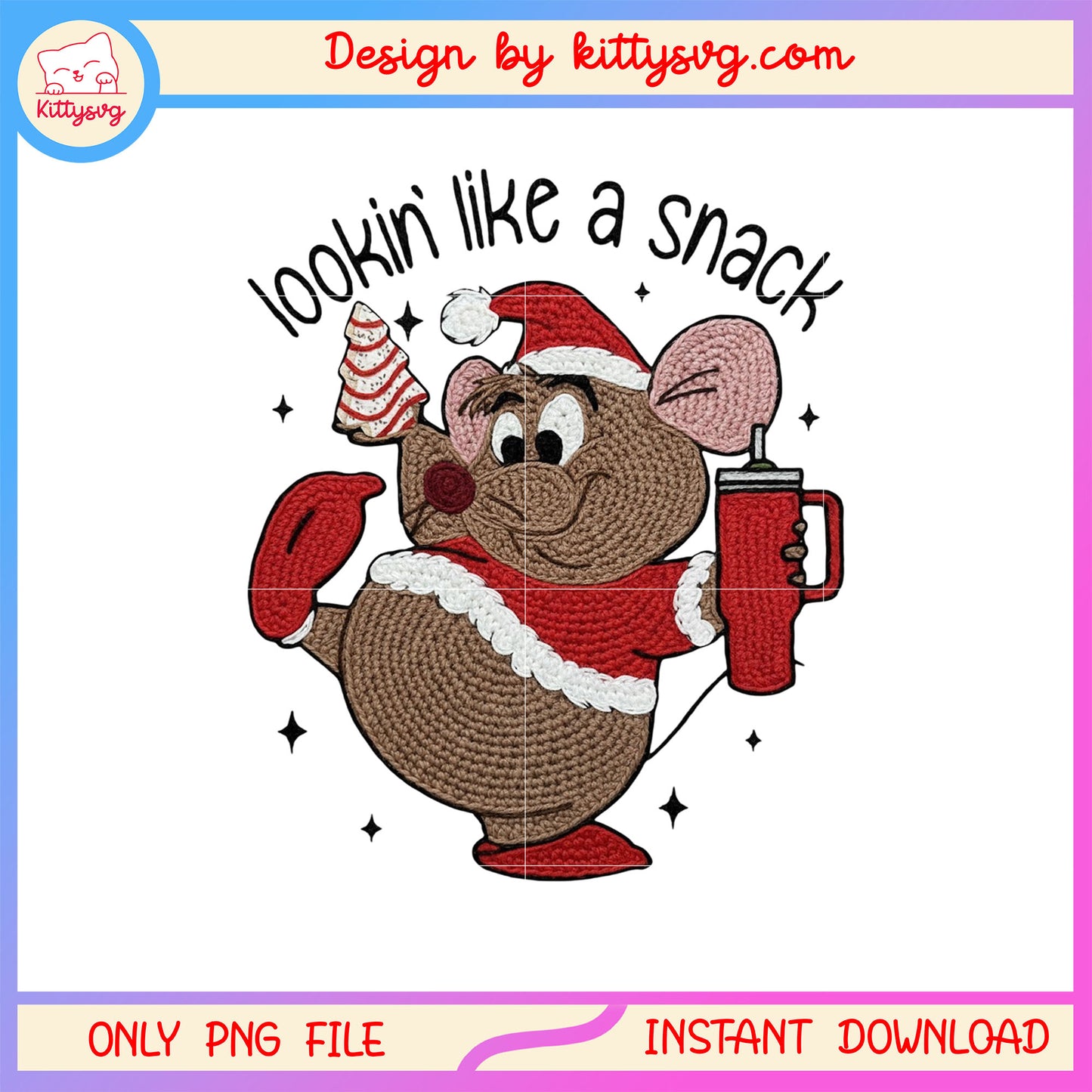 Lookin like a snack gus cartoon patchwork png, gus gus mouse png