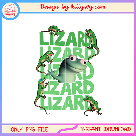 Lot lizard lizard lizard name design png, frog lizard meme png