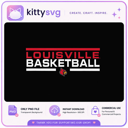 Louisville Cardinals Basketball PNG, UofL Cardinals PNG, NCAA PNG