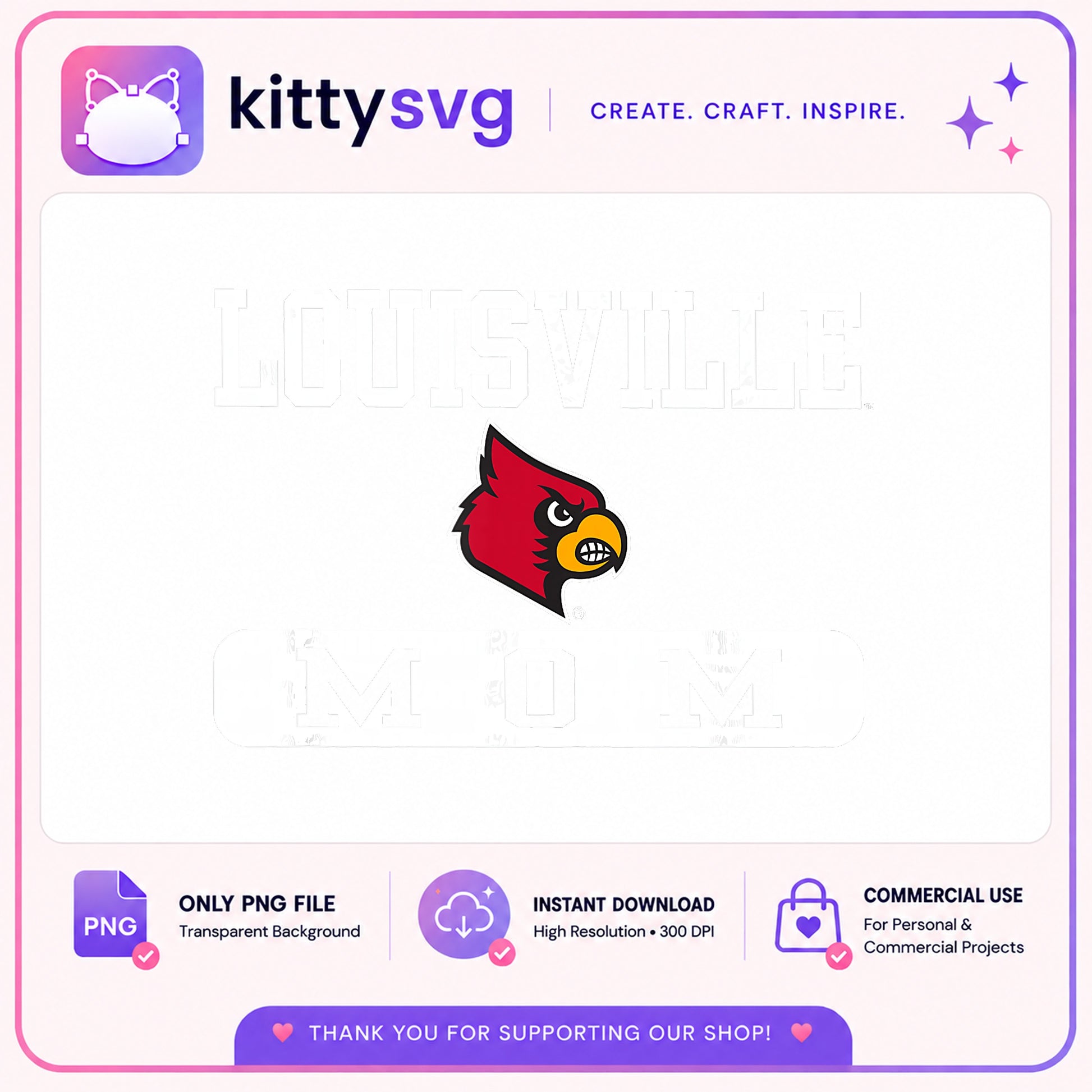Louisville Cardinals Logo PNG, Cardinal Bird Mascot PNG, College Football PNG