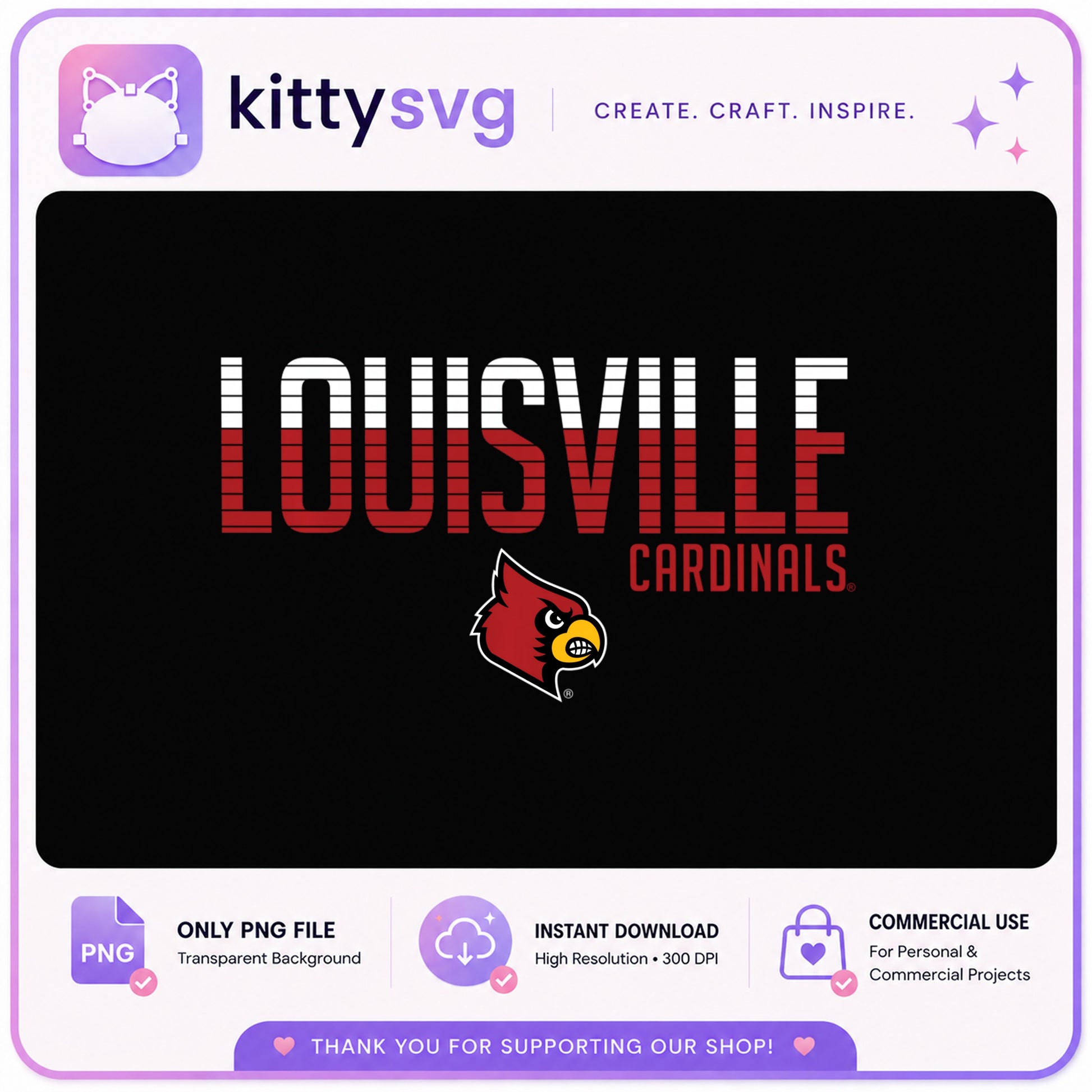 Louisville Cardinals PNG, University Of Louisville PNG, Cardinals Logo PNG