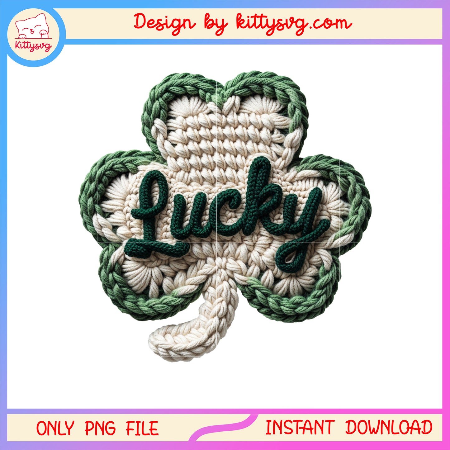 Lucky clover white patrick png, st patrick's day lucky png