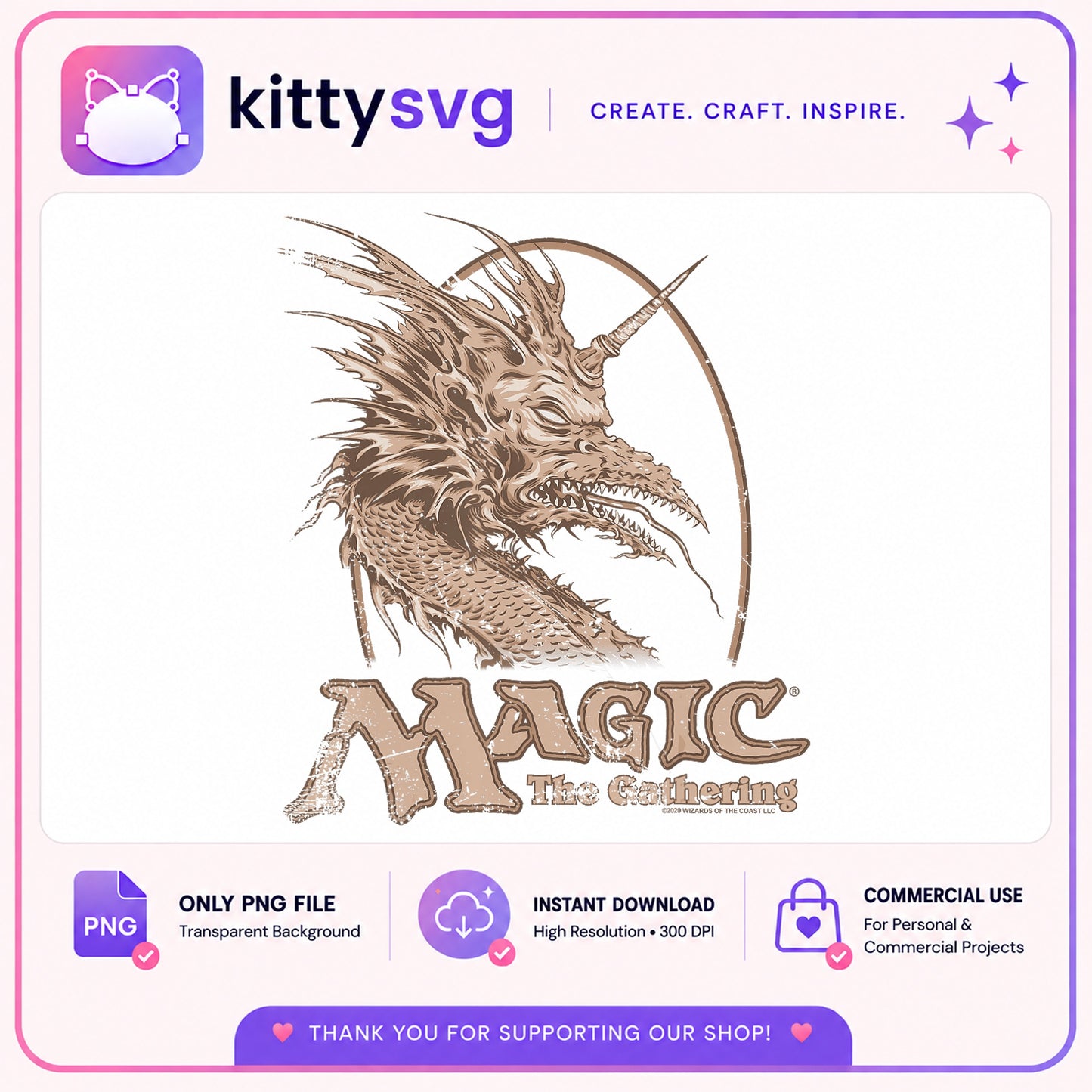Magic The Gathering PNG, Dragon Logo PNG, MTG Clipart PNG