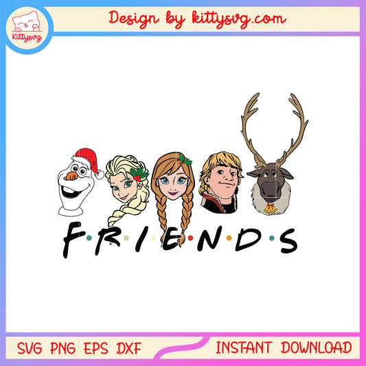 Magical kingdom friends frozen characters svg, frozen cartoon svg