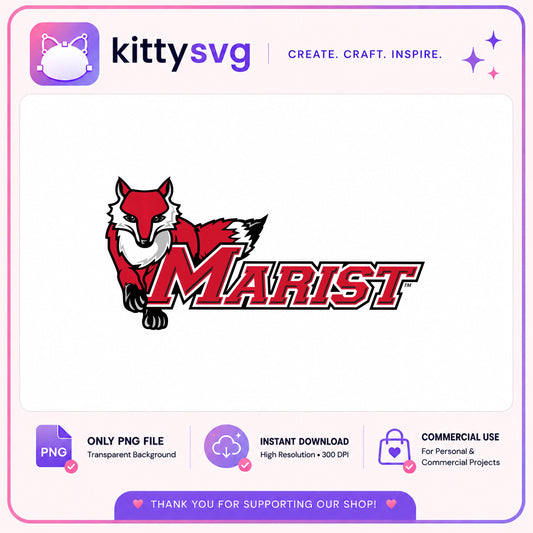 Marist Red Foxes PNG, College Mascot PNG, Sports Team PNG