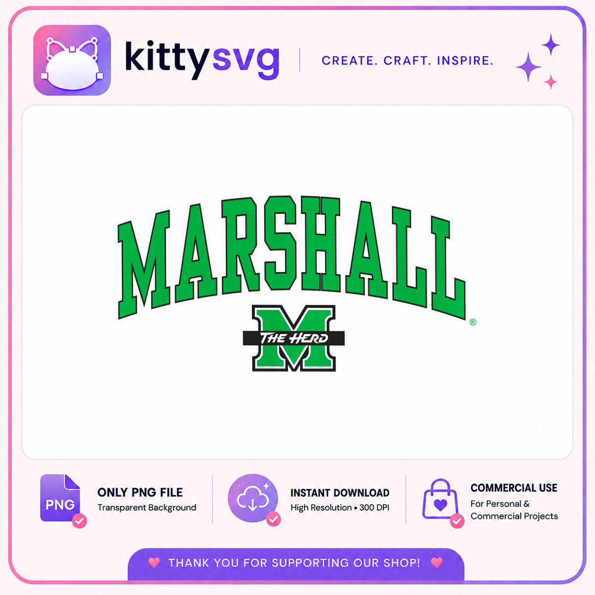 Marshall Thundering Herd PNG, Marshall University PNG, The Herd PNG