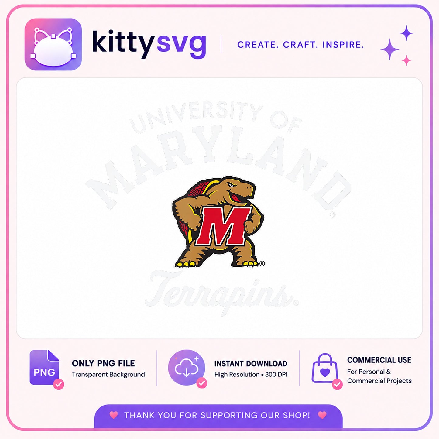 Maryland Terrapins Logo PNG, University Of Maryland PNG, Terps PNG