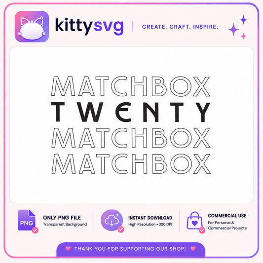 Matchbox Twenty PNG Bundle, Rock Band Lettering PNG, Music PNG