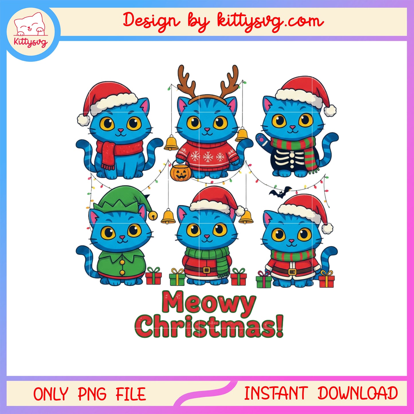 Meowy christmas derpy tiger clipart png, kpop demon hunters tiger png