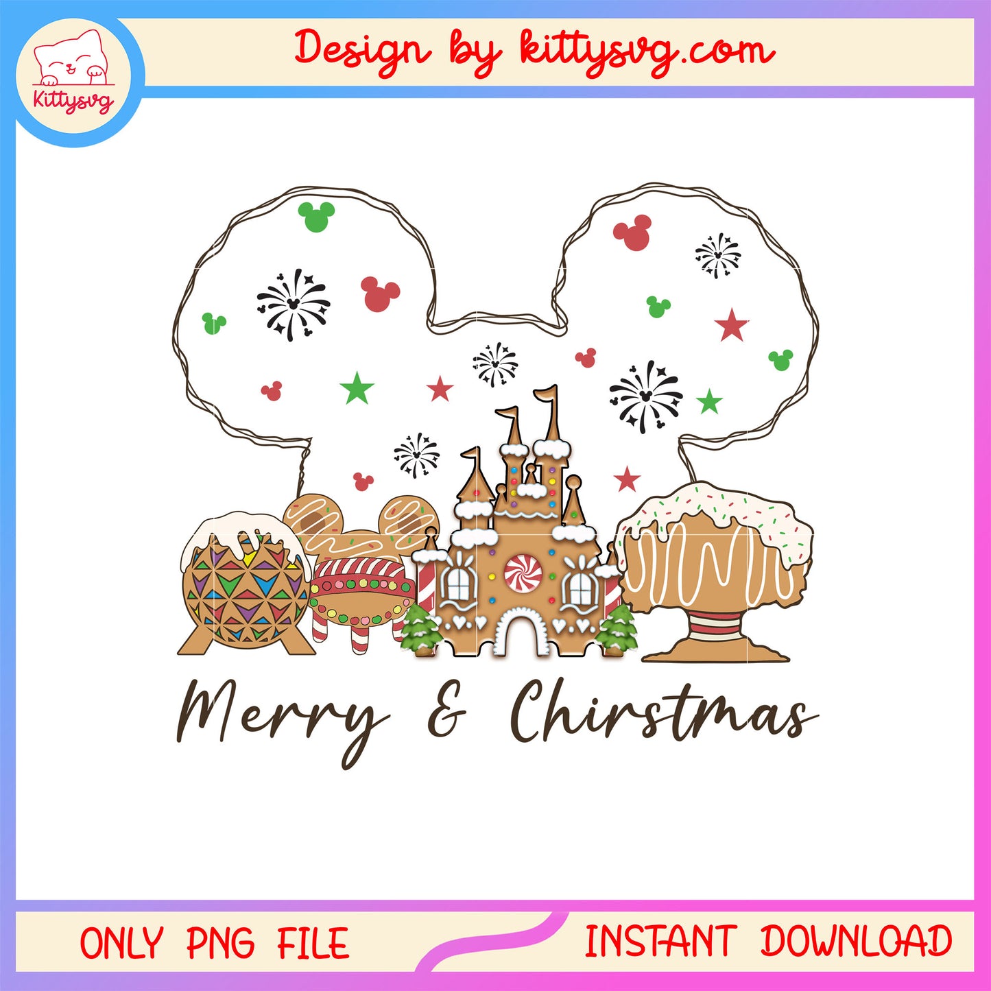 Merry and christmas mickey character png, mickey mouse ears png