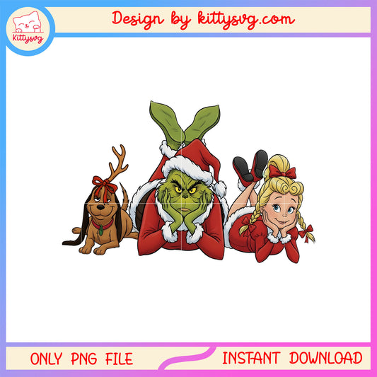 Merry christmas grinch and characters cartoon png, grinch meme png