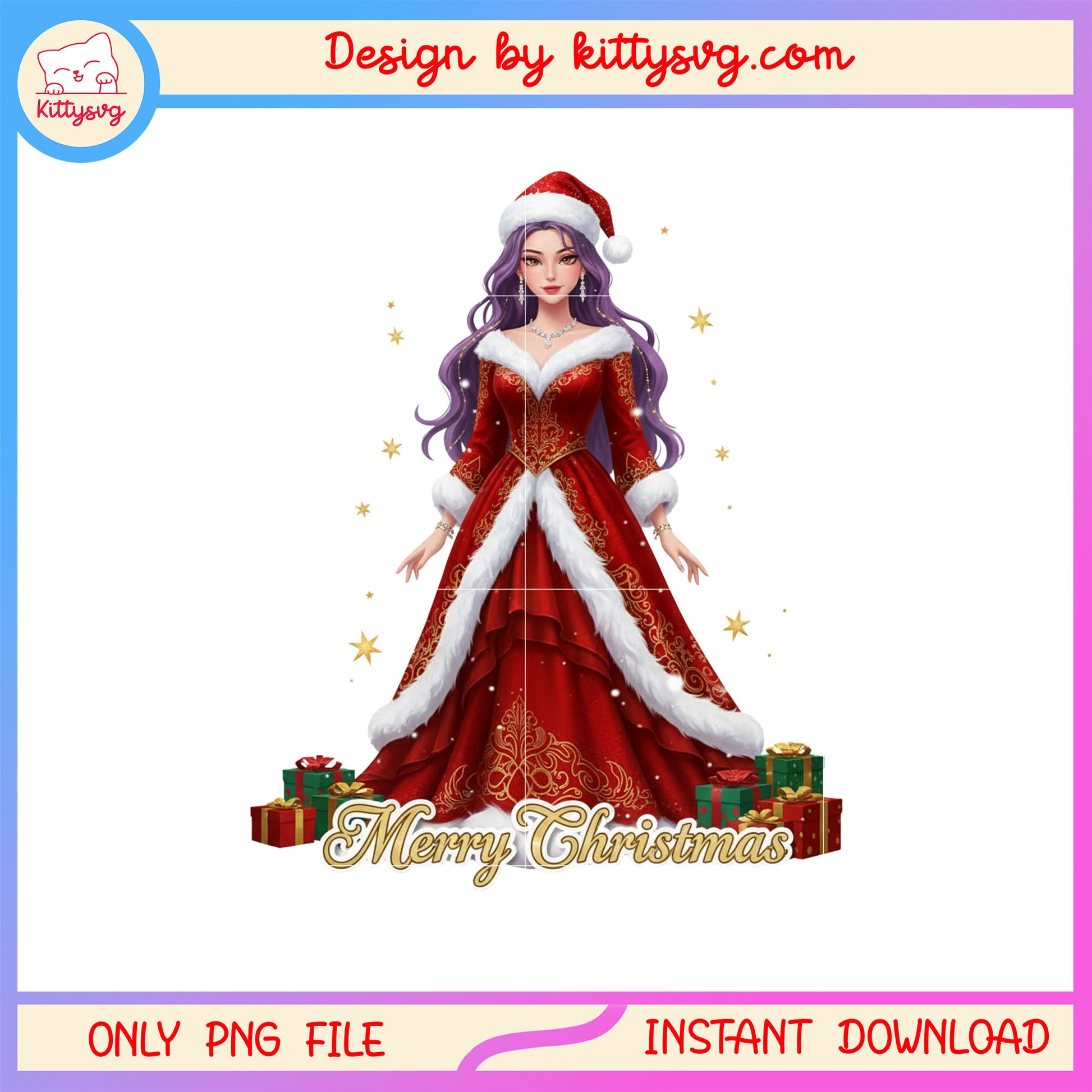 Merry christmas rumi queen huntrix kpop png, huntrix rumi png