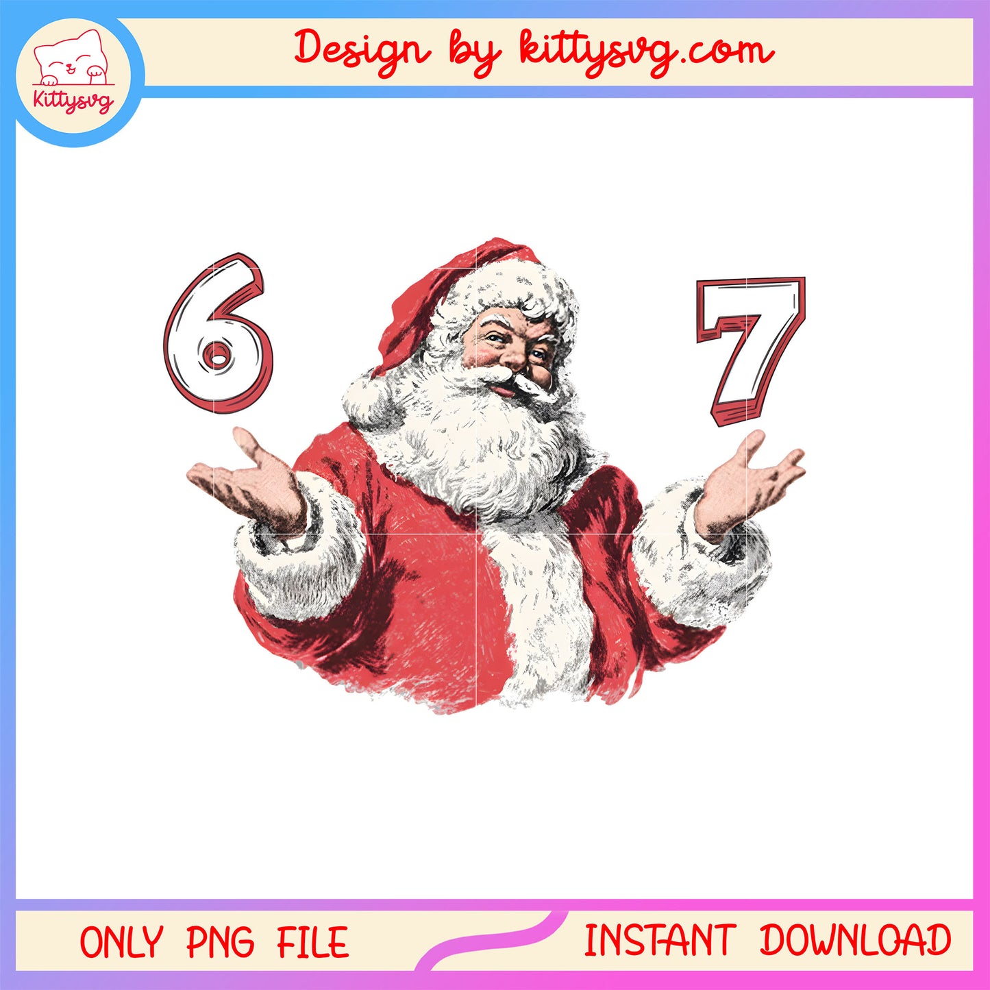 Merry christmas santa 67 design png, santa claus png, christmas png
