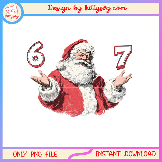 Merry christmas santa 67 design png, santa claus png, christmas png