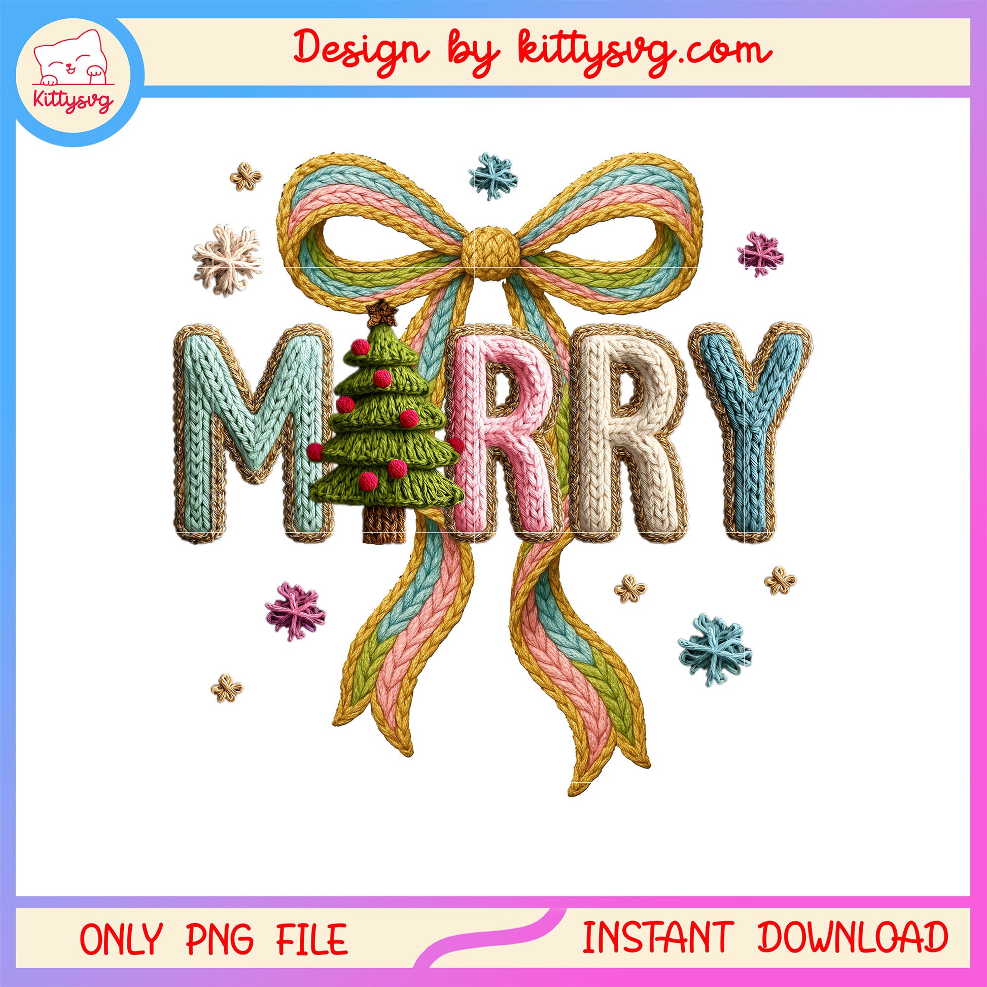 Merry christmas tree coquette bow patchwork png, happy christmas png